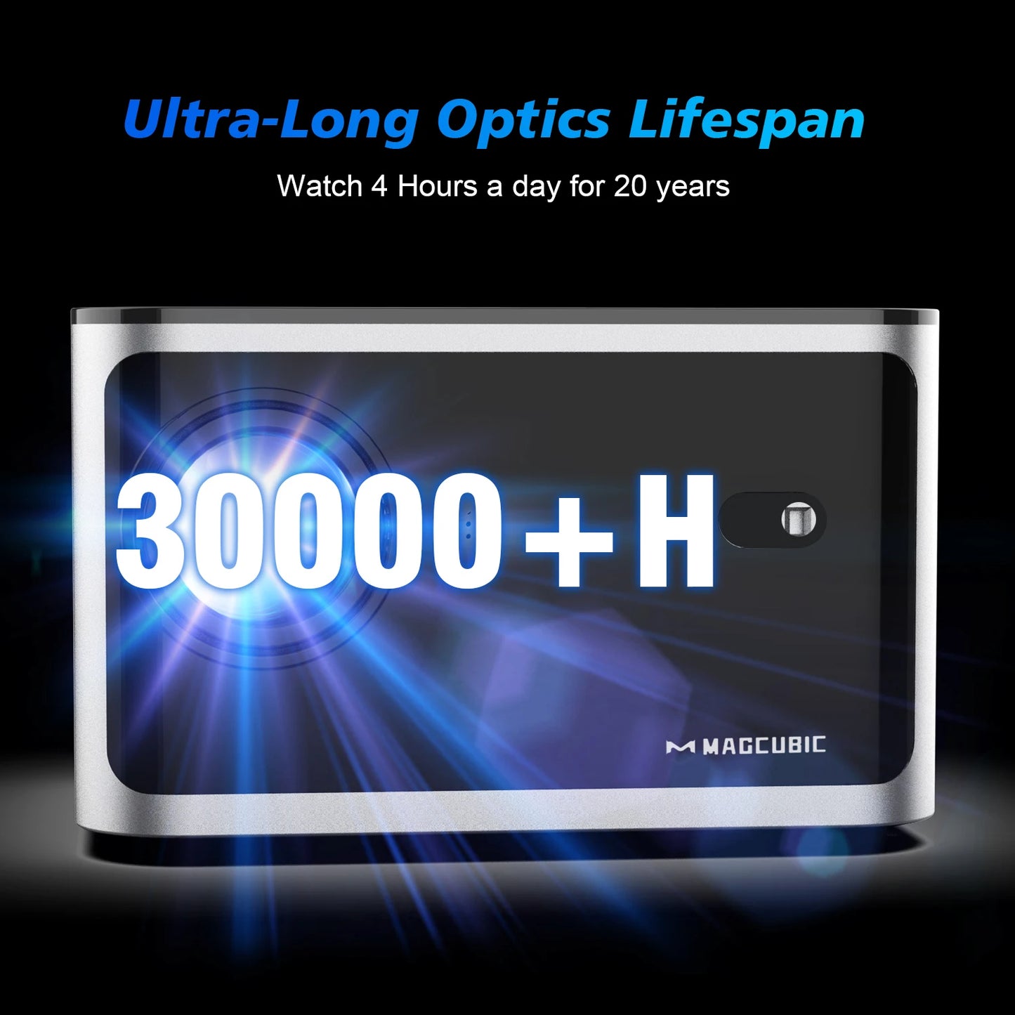 Experience Stunning Home Entertainment with the Auto Focus Smart Projector - Android 11, 4K Support, and 580 ANSI Lumens for Ultimate Clarity!